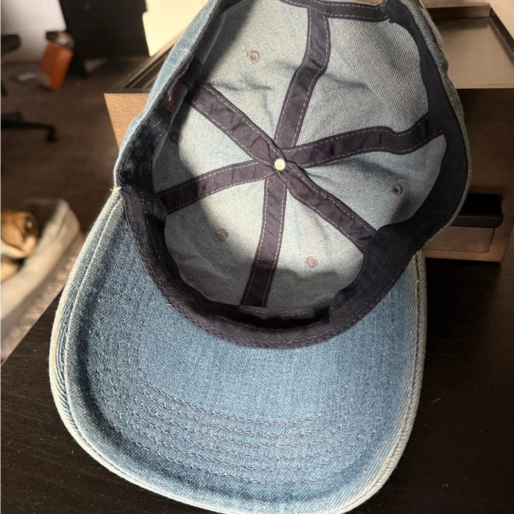 Light Wash Denim Baseball Cap - Picture 2 of 2